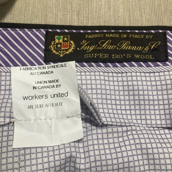 JACK VICTOR 1913 Sz 46R Kolt 100% Wool Made w/ Loro Piana Fabric Classic Trouser - Picture 12 of 15